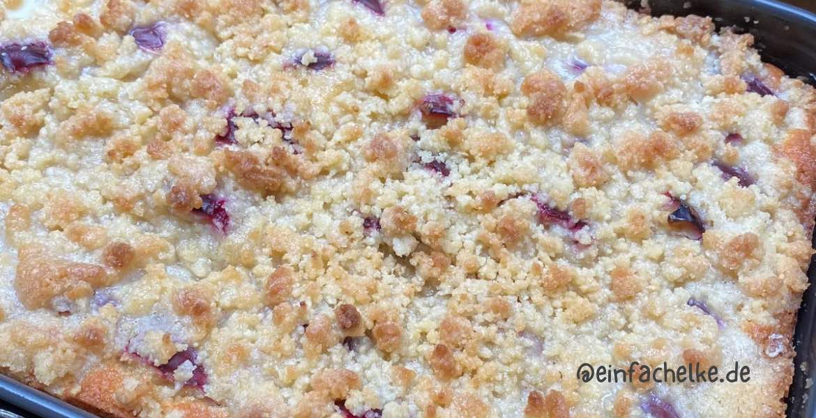 Backen  | Streusel Pflaumenkuchen